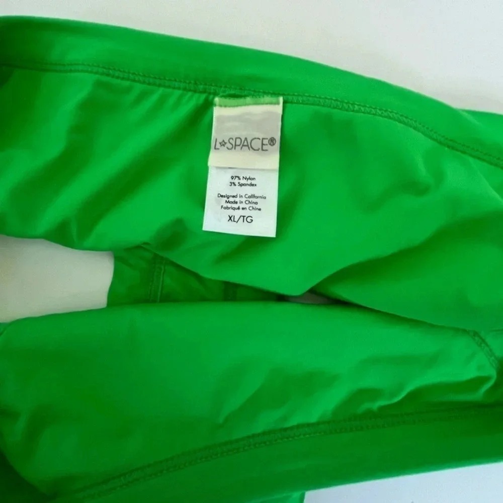 NWOT Green L*SPACE Bikini Bottom Swimwear Women Size XL - Picture 2 of 5